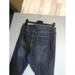 donkerblauwe elastiek band legging 46/48 h&m jeans look