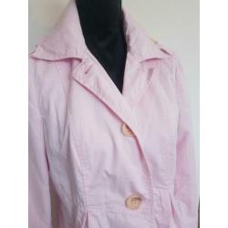 Jas trenchcoat lichtroze United Colors of Benneton/ S/M