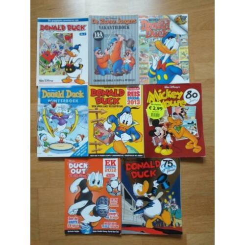 Donald duck 17 strip boeken, dik tot dun, iedereen plezier