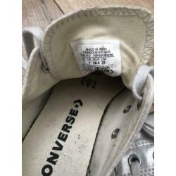 Zilveren convers all star allstars gympen, maat 37.