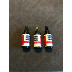 3x solar tackle butt banger swinger 140mm 3-lions fluoro