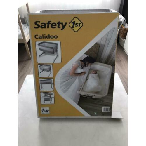 VERKOCHT! Co-Sleeper Wieg Safety 1st. Calidoo Warm Grey