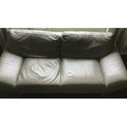 Natuzzi bank leer grijs taupe model Relevé