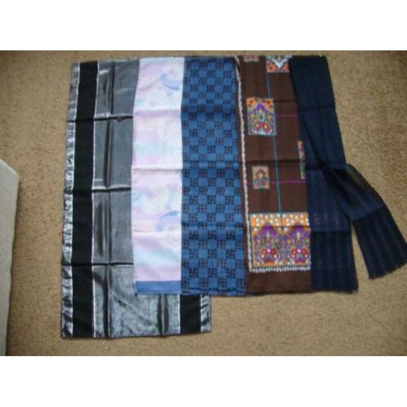 5 x Langwerpige sjaal (splinternieuw)