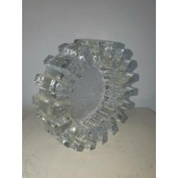 Mid century modern vintage design kristallen brutalist asbak
