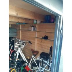 Tuinhuis - blokhut 3x3 antraciet platdak