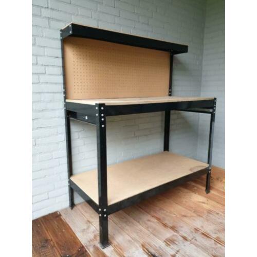 Werkbank Stalen Frame Met MDF Platen 115 x 55 x 140