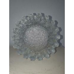 Mid century modern vintage design kristallen brutalist asbak
