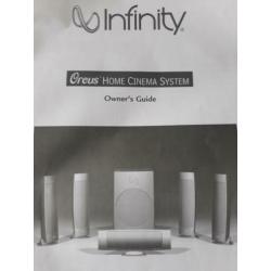 Infinity Oreus surround systeem( home cinema set)