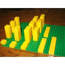 Lego Ruim 700 Basisstenen Wit Rood Geel Blauw Zwart Transpar