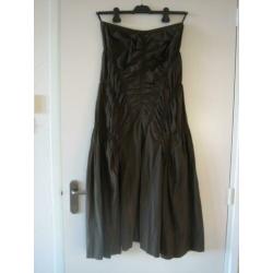 Aparte goudbruine strapless gala jurk KEMPERMAN XL Snazzeys