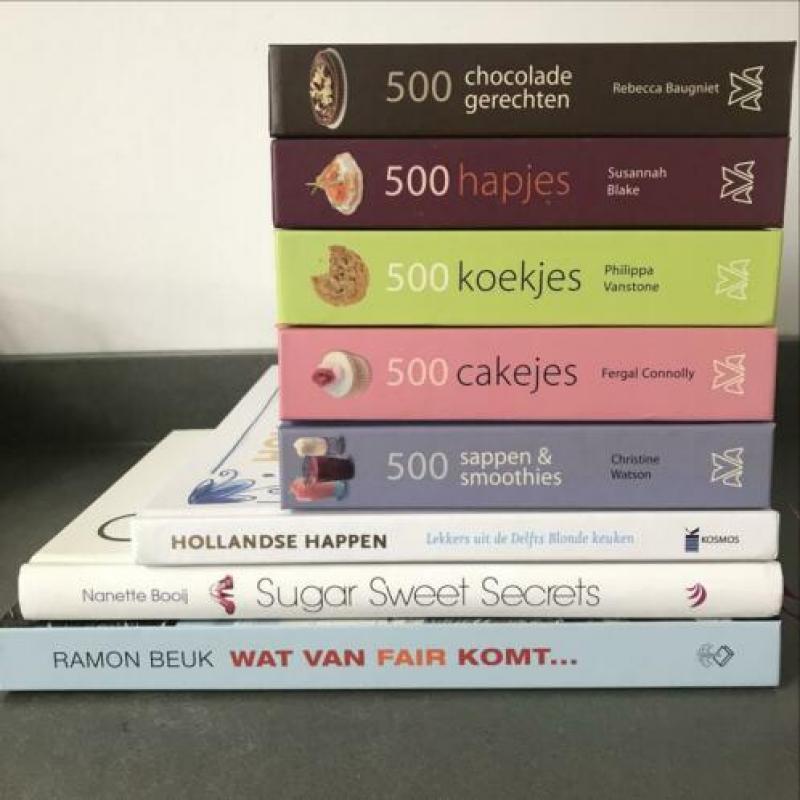 Kookboeken, set van 8 leuke boeken!