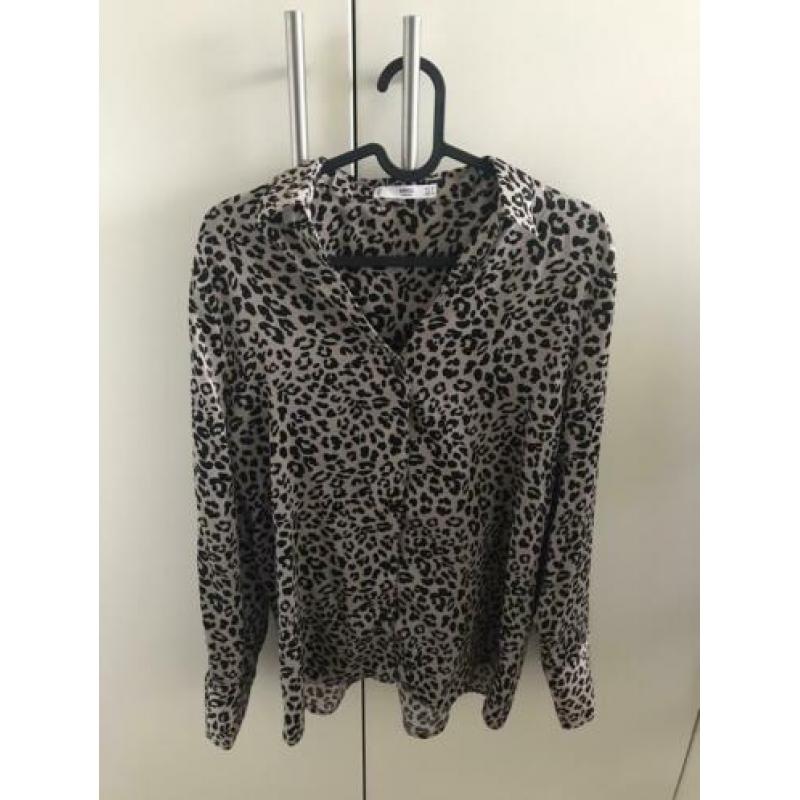 Panterblouse MANGO maat M
