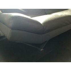 Natuzzi bank leer grijs taupe model Relevé