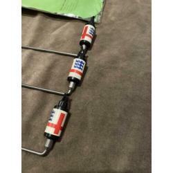 3x solar tackle butt banger swinger 140mm 3-lions fluoro