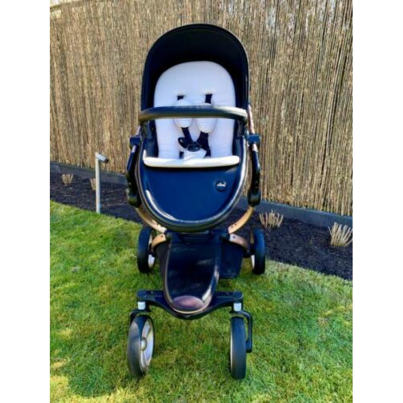 Mima kinderwagen XARI ROSE GOLD/BLACK (reiswieg+starterpack)