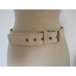 beige gebroken witte riem maat 44 lengte 120 cm breedte 4