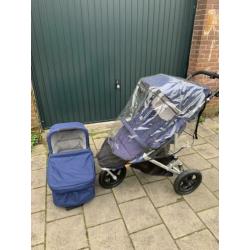 Easywalker Sky Blauw - wieg en buggy - voetenzak - regenhoes
