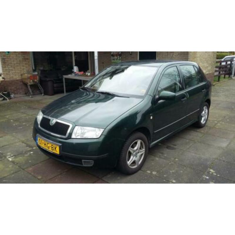Skoda Fabia 1.4 50KW 2001 Groen hatchback handgeschakeld