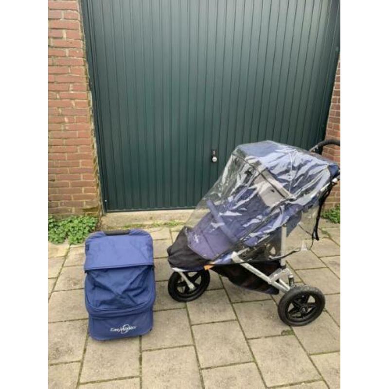 Easywalker Sky Blauw - wieg en buggy - voetenzak - regenhoes