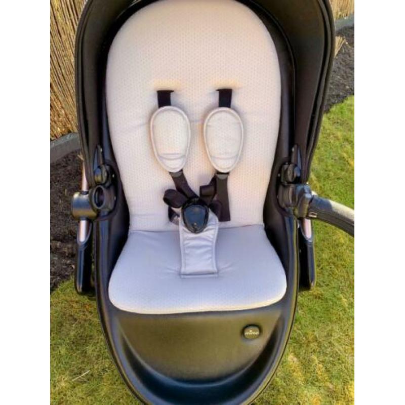 Mima kinderwagen XARI ROSE GOLD/BLACK (reiswieg+starterpack)