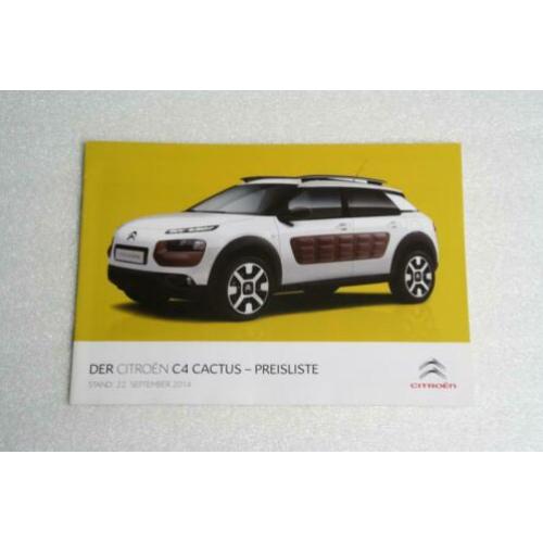 Folder / prijslijst Citroen C4 Cactus (22-09-2014) (49)