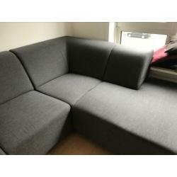 Hoekbank Rechts Joost 75x234x175 donkergrijs