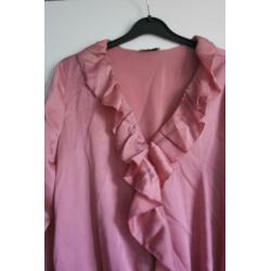 Zo goed als nieuwe overslag blouse met broekje