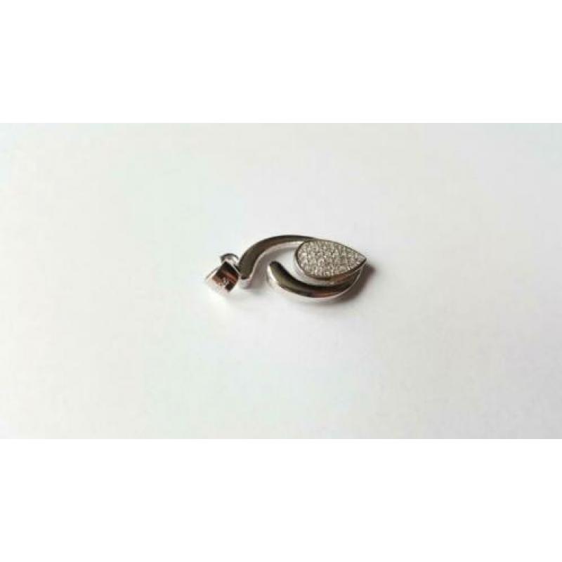 Zilveren set, hanger en oorbellen - 925 zilver
