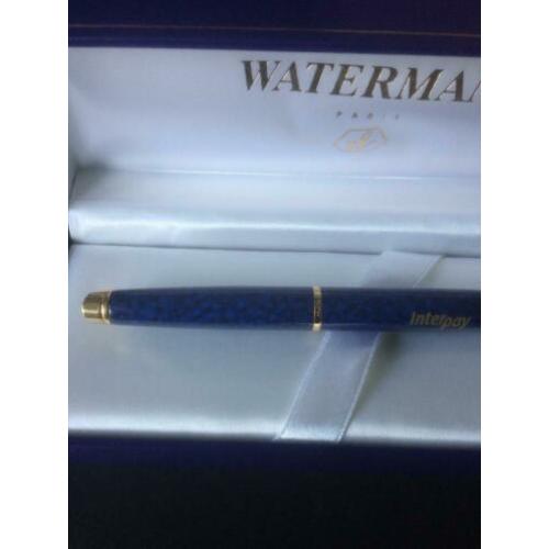 Waterman Paris Vulpen. Blauw gemeleerd