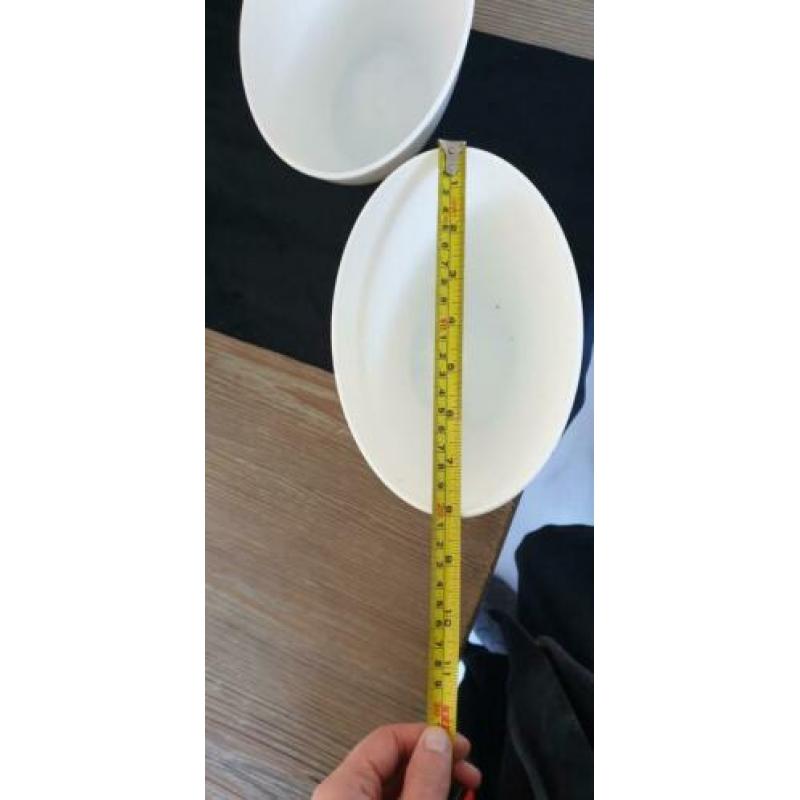 Twee Indoor & Outdoor Plantenbakken HOOGGLANS WIT