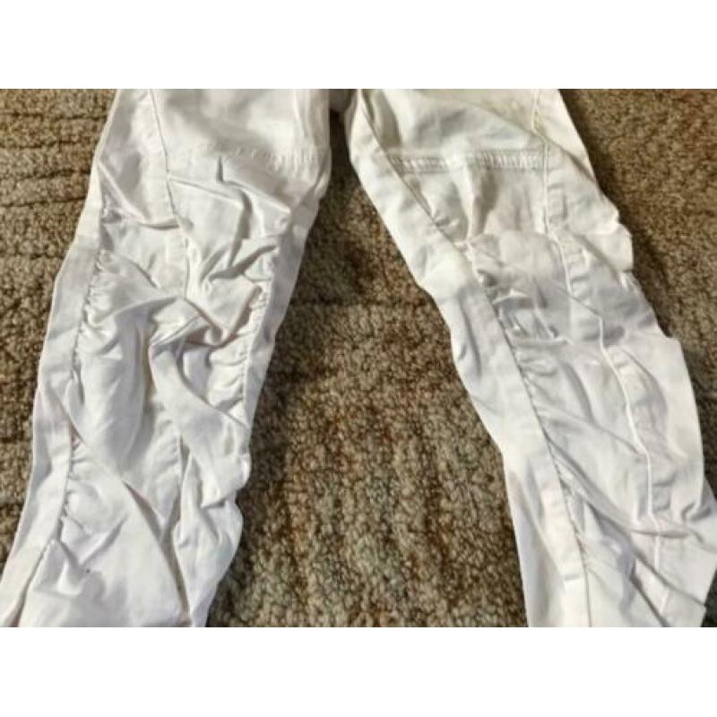 Witte broek blue queen maat 92.rits,knoop,zakken,verstelbaar