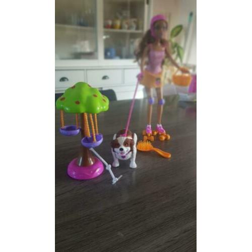 Barbie pop met hond