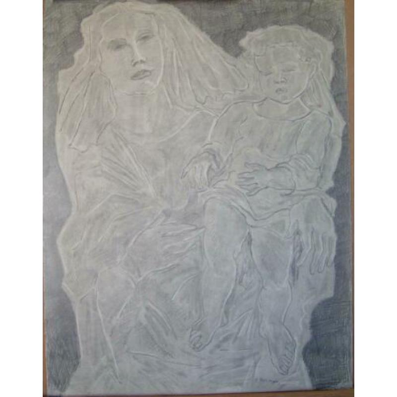Hubert Bekman ontwerp voor een sculptuur (Potlood) tekening