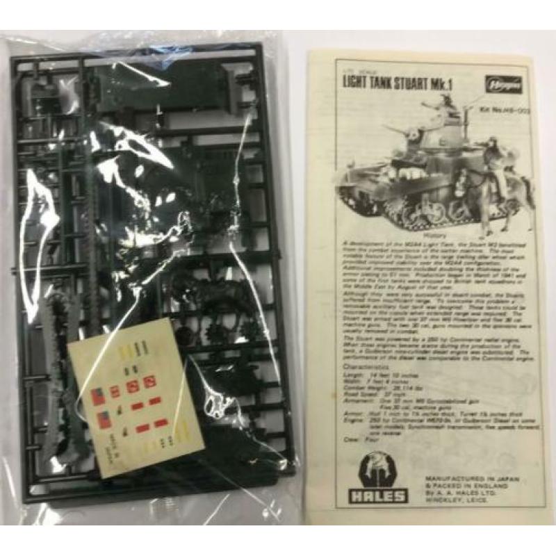 Coelianmodels, Hasagawa, 003, 1/72, Stuart mk. 1, € 10,-