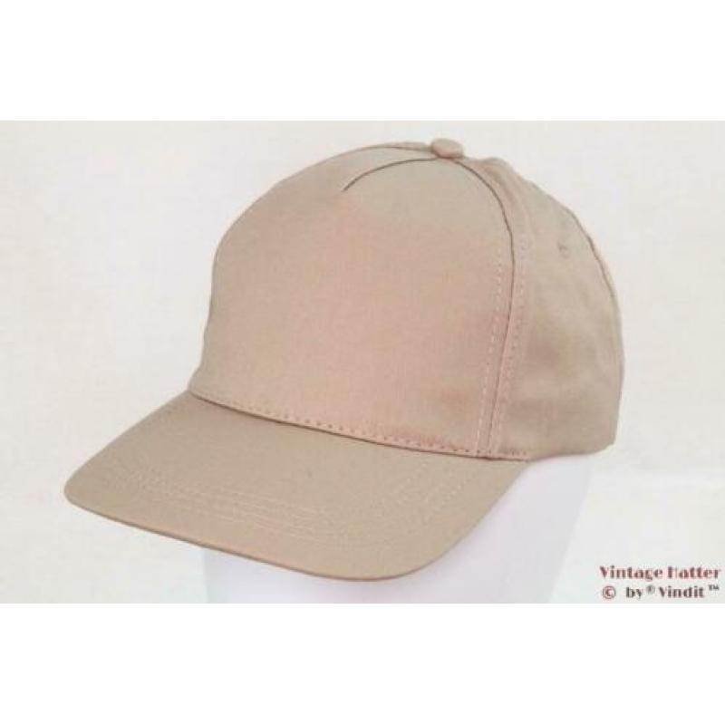 nieuwe Baseball pet kaki beige met klittenband 53-60 Unisex