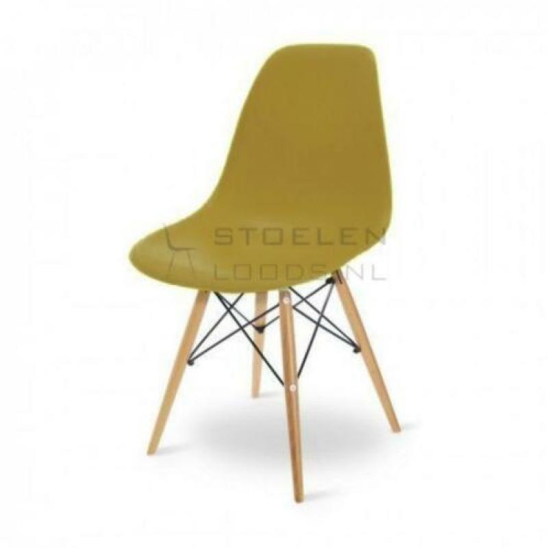Eames stoel DSW *NIEUW* eetkamerstoel | kuipstoel *GEEL*