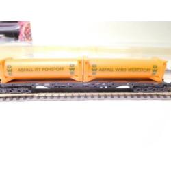 Minitrix Abfall Müll Containerwagen 13839