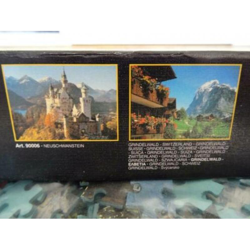 NIEUWE legpuzzel NEUSCHWANSTEIN EN GRINDELWALD 1000 stukjes