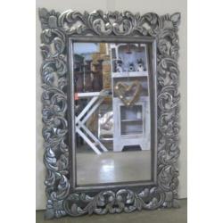 Barok spiegel - houten lijst - 100 x 70 cm – bij TTM Wonen