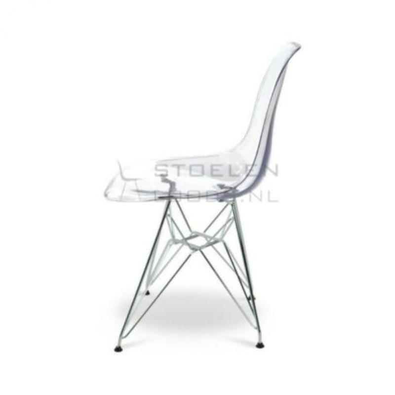 Eames stoel DSR *NIEUW* eetkamerstoel kuipstoel TRANSPARANT