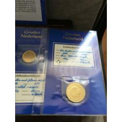 Voor de kenner!7 delige set Gouden Nederland met certificaat