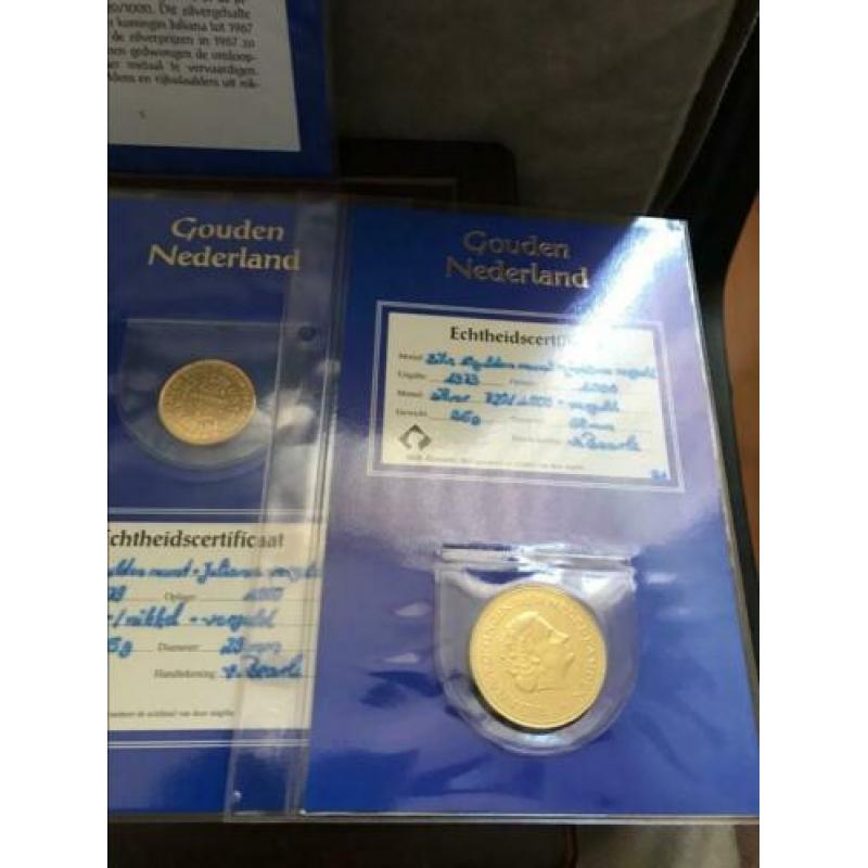Voor de kenner!7 delige set Gouden Nederland met certificaat