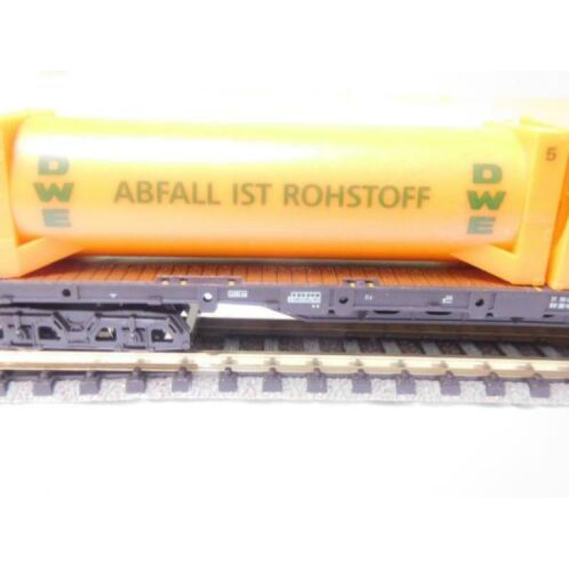 Minitrix Abfall Müll Containerwagen 13839