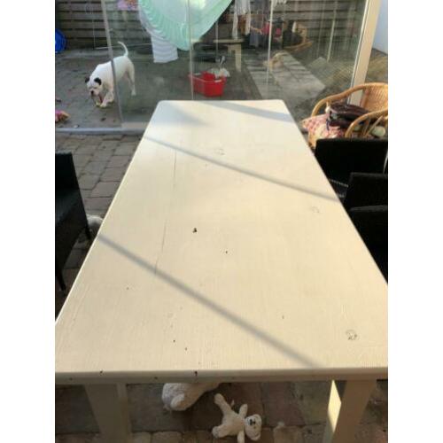 Mooie grote grenenhouten tafel