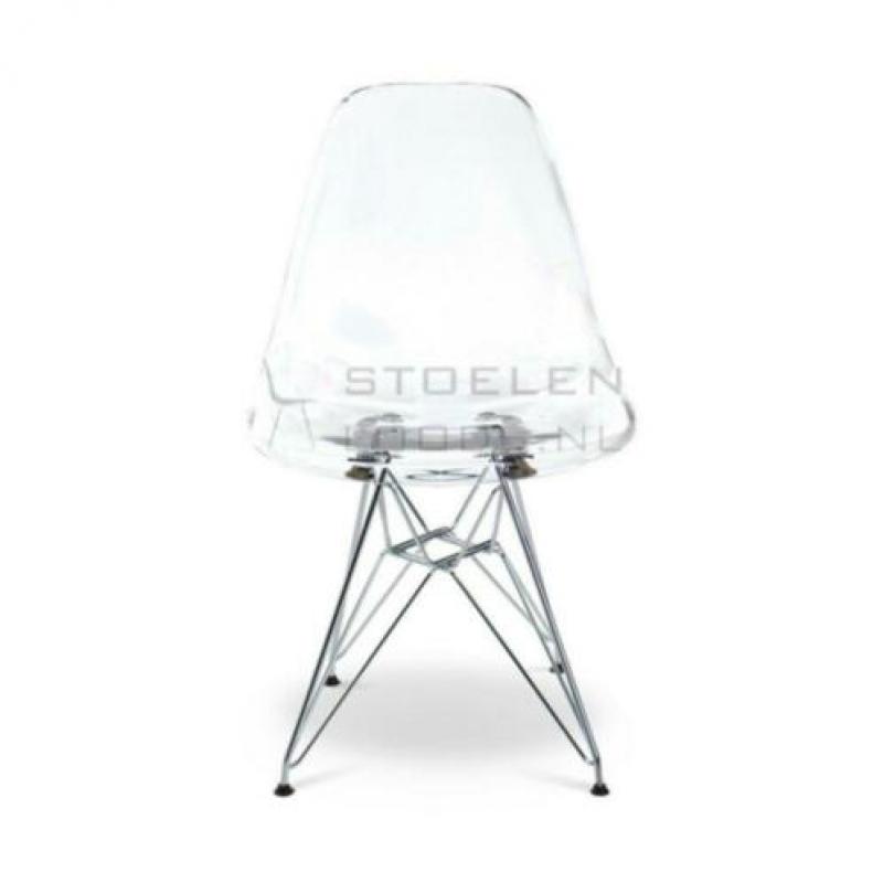 Eames stoel DSR *NIEUW* eetkamerstoel kuipstoel TRANSPARANT