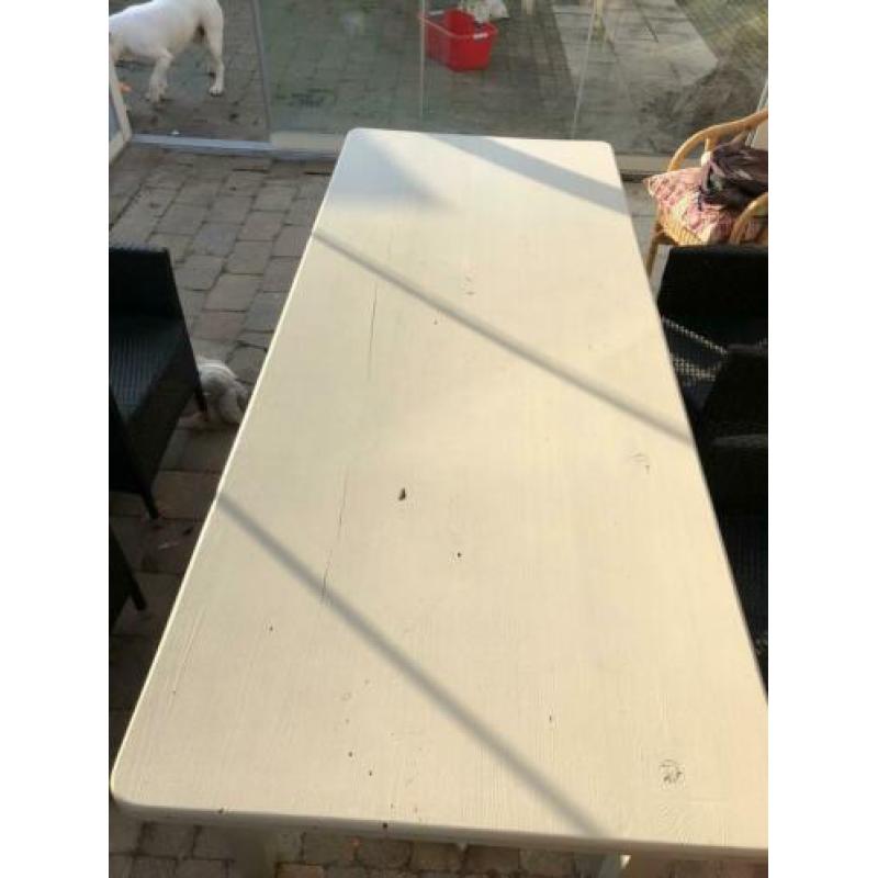 Mooie grote grenenhouten tafel