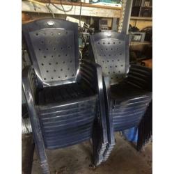 Jardin tuinstoelen 37 stuks donkerblauw