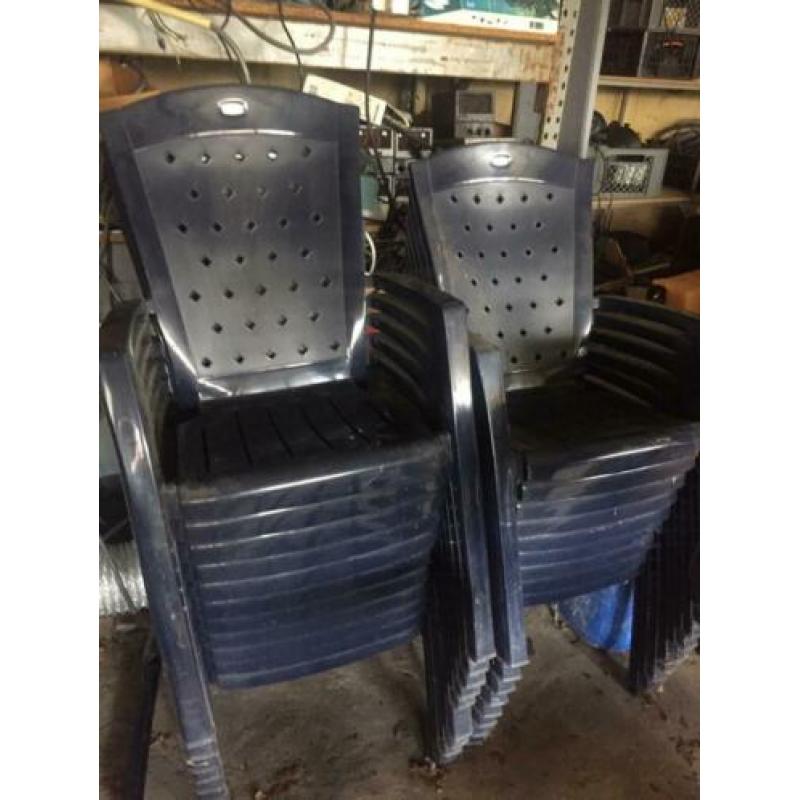Jardin tuinstoelen 37 stuks donkerblauw