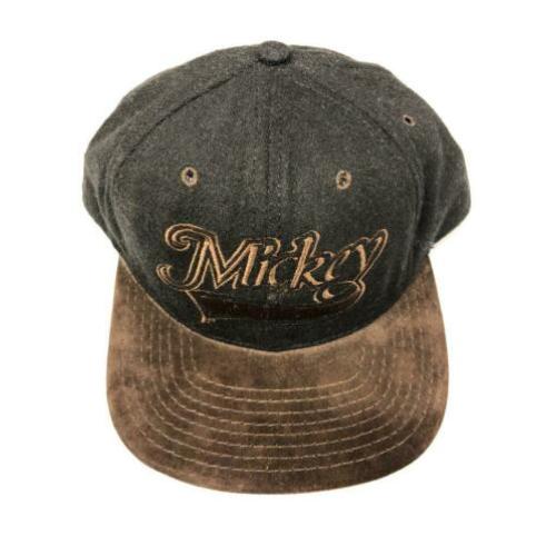 Mickey mouse black / brown baseball cap